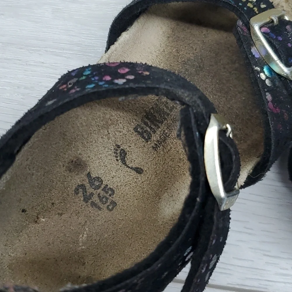 Birkenstock Kids Girls Rio Mozaic Ankle Leather Strap Sandals shoes sz 26/C3